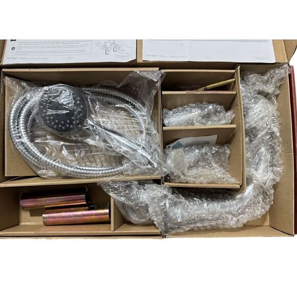 Pfister Chrome Widespread Bathroom Faucet with Handheld Shower New open box - Picture 3 of 12